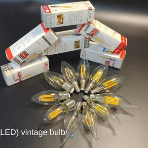 1W 2W 4W Clear Glass <b>Shell</b> LED Filament Bulb with E27 Base Remote Control Switch AC/DC Power Supply C35 Candle Lamp - Product Image 6