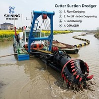 Kapal Keruk Pompa Pasir dengan Anchor Winch Spud Positioning Cutter Suction Dredger untuk Pekerjaan Pembersihan Lumpur di Danau dan Waduk