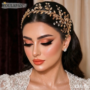 YouLaPan Diadème <span class=keywords><strong>de</strong></span> mariée en strass <span class=keywords><strong>de</strong></span> haute qualité, bijou <span class=keywords><strong>de</strong></span> <span class=keywords><strong>cheveux</strong></span> léger et antidérapant pour coiffure <span class=keywords><strong>de</strong></span> <span class=keywords><strong>mariage</strong></span> avec deux options <span class=keywords><strong>de</strong></span> couleur - Product Image 4