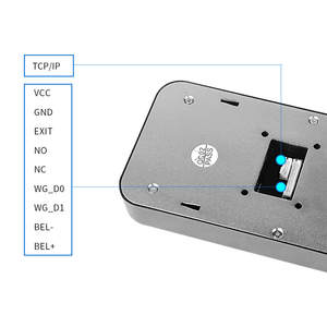 Système de contrôle d'accès et de pointage des heures avec reconnaissance faciale et empreintes digitales, vision nocturne, Wi-Fi TCP/IP, écran 4,3 pouces, système d'exploitation Linux - Product Image 6