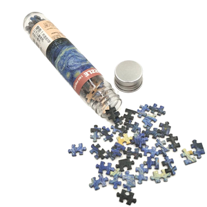 Giocattolo educativo promozionale per bambini Mini pezzi 150 puzzle di carta rompicapo rompicapo rompicapo giochi di <span class=keywords><strong>arte</strong></span> tascabile con tubo di plastica - Product Image 1