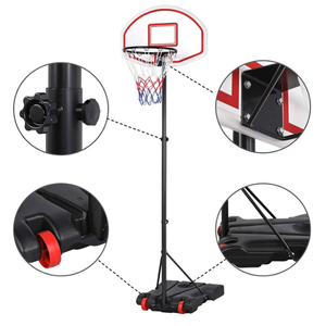 Canestro da basket portatile per interni esterni regolabile per bambini sport e gioco - Product Image 5