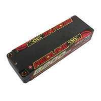 Peringkat C tinggi HV LiPo 8200mah 130c 2-cell 7.6v paket baterai pendek untuk mobil balap rc