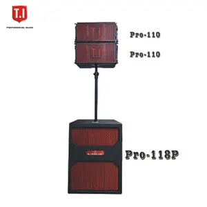 T.I Pro Audio 10 inch line array powered speakers passive sound system speaker box mixer amplifier wholesale set