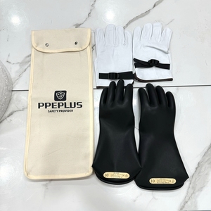 <span class=keywords><strong>PPE</strong></span> sarung tangan karet kelas 00 kulit elektrik terisolasi OEM keamanan tegangan rendah - Product Image 6