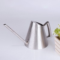 Arrosoir en acier inoxydable personnalisé de 1500 ml, arrosoir en acier inoxydable pour plantes d'intérieur avec long bec