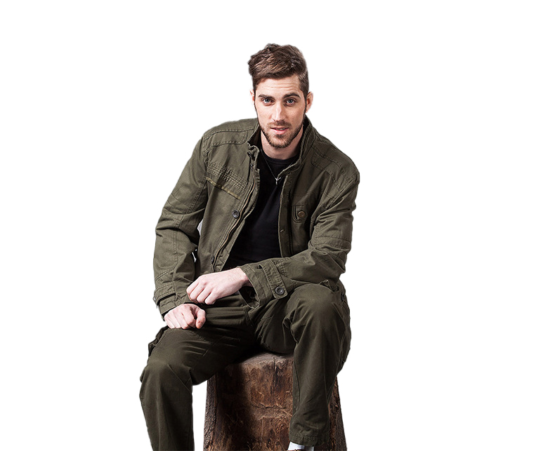 Мужская уличная военная куртка сафари с несколькими карманами