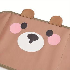 Karikatür ayı araba koltuğu ayak desteği evrensel Polyester hafif oto arka koltukta süspansiyon hamak tabure hamak - Product Image 3