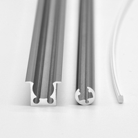 Profilé en aluminium T5 anodisé pour éclairage de meuble, rail de railée, angle réglable, installation encastrée, lampe linéaire à fente, blanc chaud