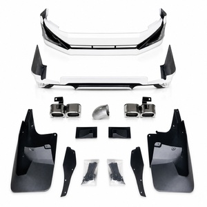 Kit <span class=keywords><strong>Carrosserie</strong></span> Style TRD : Lame Avant, Diffuseur Arrière, Jupes Latérales et Amélioration des Sorties d'Échappement pour Toyota Prado LC150 – Accessoires 4x4 Personnalisés de Haute Qualité - Product Image 1