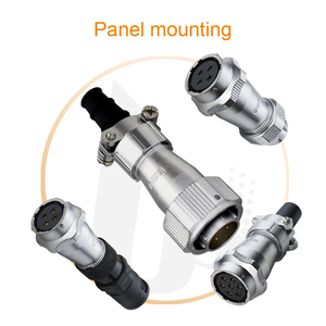 WEIPU IP67 Receptáculo en línea Contactos de latón metálico 16MM 20MM Conector de cable impermeable Conector de arnés de cableado de alimentación - Product Image 5
