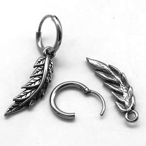 Yunnique – boucles d'oreilles longues en acier titane pour hommes et femmes, idéales pour les fêtes - Product Image 3
