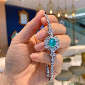 Bulk Wholesale Orders Eco-friendly <b>Copper</b> 8*10mm Multicolor Cubic Zirconia Vintage Imitation Gemstone Chain <b>Bracelets</b> - Product Image 4