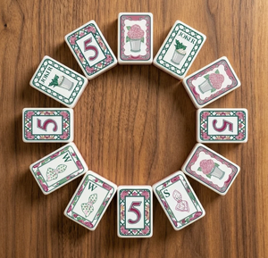 Juego de Mahjong Americano <span class=keywords><strong>Caki</strong></span> Law Rence, Fichas de Mahjong Acrílicas, Diseño Personalizado con Tema de Flores, Regalo Familiar de Alta Calidad - Product Image 2