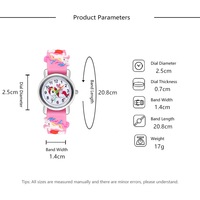 Montre de sport pour enfants, dessin animé, anime, mignonne, mini boîtier en alliage, verre pour la maternelle, l'école primaire, charme à la mode pour les enfants
