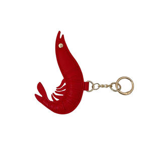 Porte-clés et pendentif <span class=keywords><strong>de</strong></span> sac en PU, motif écrevisse <span class=keywords><strong>rouge</strong></span>, style mignon et tendance, accessoire durable pour clés, sacs et sacs à dos, pour hommes et femmes - Product Image 5