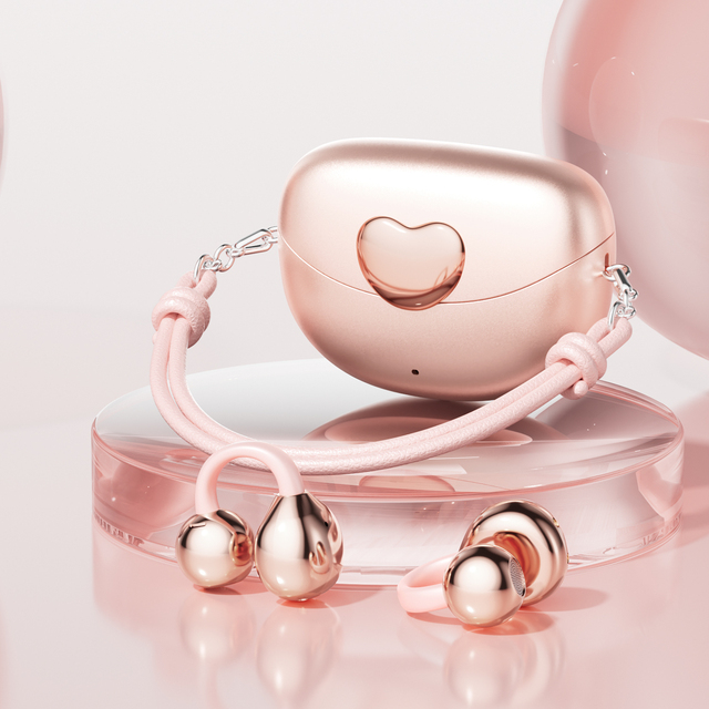 Popular TWS Earbuds with Stereo Sound for 5.4 IPX5 Waterproof LED Battery Indicator Low Latency Pink Comfortable Fit
