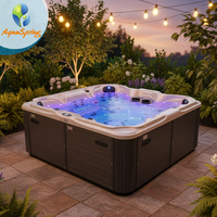 Maßgefertigte Massage-Spa-Wannen mit Bluetooth für 7 Personen, Balboa Smart Hot Tub, Jacuzzi, Outdoor-Spa, Whirlpool-Badewanne für Gartenpartys