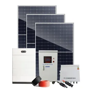 Sistema de almacenamiento Solar híbrido para el hogar, sistema de almacenamiento de 5Kw, 7Kw, 8Kw, 10Kw, solución de una parada con diseño