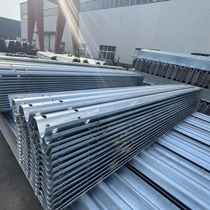 Tre onde Guard Rail autostrada Guardrail bordo strada del pannello di recinzione in metallo Crash barriera Post a forma di onda Guardrail Crash barriera pilastro - Product Image 2