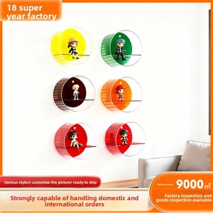 Espositore da Parete Rotondo in Acrilico Trasparente ad Alta Definizione per Negozi di <span class=keywords><strong>Abbigliamento</strong></span> e Accessori Personalizzati - Product Image 2