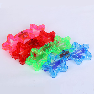 Lunettes lumineuses <span class=keywords><strong>pas</strong></span> chères à 6 LED et 6 formes, jouets en plastique clignotants, piles remplaçables, idéales pour concerts et anniversaires - Product Image 5