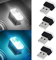 Lampe d'ambiance intérieure de voiture Moka LED, kit d'éclairage portable mini USB plug-and-play avec boîtier en PC pour voitures universelles