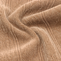 Tissu chenille 300 g/m² en polyester tricoté, coupe-vent, jacquard côtelé pour vêtements d'hiver pour femmes, articles prêts à l'emploi