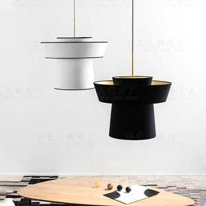 Creative Wabi Sabi Style Pendant Light Led Chandelier For Living Room Bedroom <b>Study</b> Tea Room Zen Inspired Fabric <b>Lamp</b> - Product Image 1