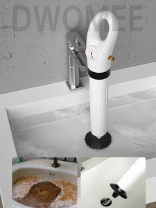 Gonfleur puissant à haute pression d'air pour toilettes, crochet de nettoyage d'évier de <span class=keywords><strong>cuisine</strong></span> domestique, tuyau de toilette, drague, pompe à piston de toilette - Product Image 6
