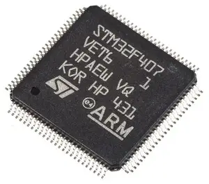 STM32F407VET6 MCU 32-bit ARM Cortex M4 RISC 512KB Flash 2.5V/3.3V 100-Pin LQFP Tray Microcontroller STM32F407VET6