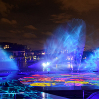 Fuente de Agua Musical Decorativa de Acero Inoxidable Water Faery para Eventos al Aire Libre, Celebraciones, Inauguraciones y Festivales
