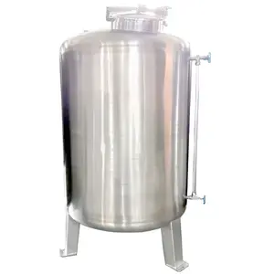 Réservoir de stockage industriel aseptique de qualité sanitaire, réservoir de stockage en acier inoxydable 5 tons d'eau chaude/sel/lait/crème