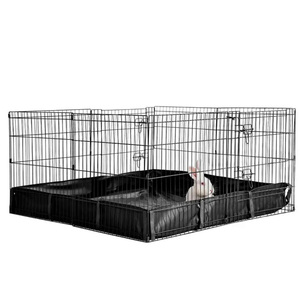 Corralito plegable y portátil para Conejitos, corralito pequeño para mascotas con suelo, Petlife, corralito para perros/conejos, jaula para perros, VALLA DE Metal para mascotas con almohadilla - Product Image 2