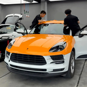 Film vinyle satiné PET en gros, auto-adhésif, colle amovible, modification de voiture, enveloppement de véhicule - Product Image 4