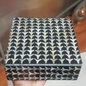 Luxus Muschel Perlmutt Tissue Box und Schmucks cha tulle Muschel eingelegte Mosaik Dekoration Box