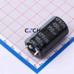 ตัวเก็บประจุอิเล็กโทรไลต์อะลูมิเนียมแบบ Snap-in รุ่น KN151M45022*35A ชนิด Through hole (THT) ขนาด D22xL35 มม. 150uF 20% 450V 22 มม. - Product Image 1