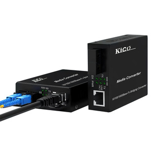 KICO sợi quang 10/100/1000M phương tiện truyền thông chuyển đổi RJ45 + Chế độ duy nhất sợi quang thu phát sợi RJ45 chuyển đổi thiết bị quang học - Product Image 2