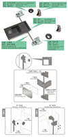 Cylindres de serrure de porte de four SK1-100-3 loquet de loquet à compression pour application de porte