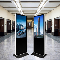 Цифровая рекламная панель с сенсорным LCD-экраном, разрешение 4K, напольная установка, класс защиты IP55, SDK, для лифтов, розничных магазинов, торговых центров, образовательных учреждений