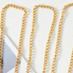Cadena de moda Z de 70 cm con hebilla de plástico chapada en oro para bolso y gafas - Product Image 6