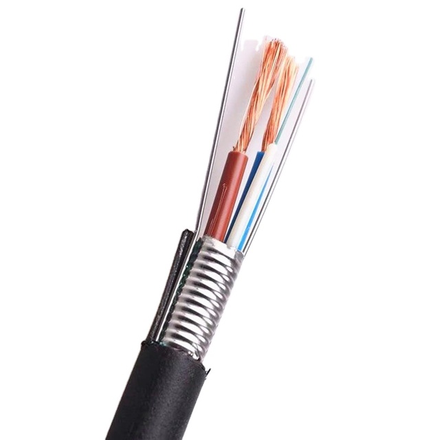 5G network OPLC 2 12 24 48 90 core Copper wire Conductor UTP Cat5 cat6 composite power optic hybrid fiber cable