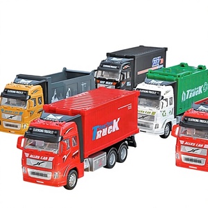 Ensemble de camions d'ingénierie en métal à l'échelle 1:5 pour enfants, avec fonction de recul – Camion de pompiers, camion à benne basculante et excavatrice – Cadeau pour garçons - Product Image 1