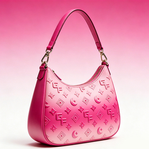 OEM Fashion Women's Shoulder Bag Gradient Pink High Quality PU Leather <b>Handbag</b> Elegant Daily Carry Purse - Product Image 5