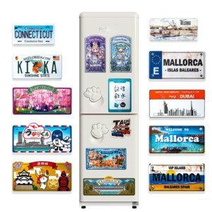 Personalizado de alta calidad de la ciudad de Palestina, Azerbaiyán, <span class=keywords><strong>Lituania</strong></span>, Londres, México, papel de aluminio, imán para nevera de China - Product Image 2