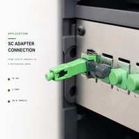 Konektor Cepat SC Fiber Optik, Konektor Perakitan Lapangan SC APC UPC PC, Kabel Drop 0.9mm 2mm 3mm