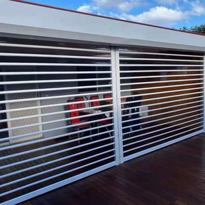 <span class=keywords><strong>Volets</strong></span> roulants en polycarbonate et aluminium de conception moderne, transparents, coupe-vent, en <span class=keywords><strong>composite</strong></span> de fibre de verre, pour usage commercial - Product Image 3