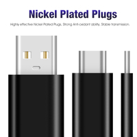 Cable de datos USB tipo C de 1m, 2m, 3m, 2.4A, PVC/TPE/nailon, venta al por mayor