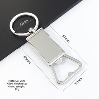 Individueller Flaschenöffner-Schlüsselanhänger aus Zinklegierung, Flaschenöffner-Schlüsselring-Anhänger, Werbegeschenk für Brauereien, Bierläden & Bars