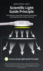 <span class=keywords><strong>Lampe</strong></span> de sol grossissante super lumineuse avec loupe 8X, 120 LED, <span class=keywords><strong>lampe</strong></span> de sol éclairée pour salon - Product Image 4